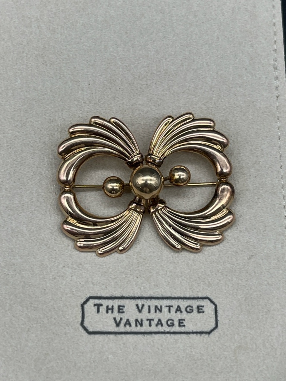 Art Nouveau gold filled Van Dell brooch